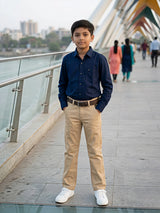 Boys Khaki Cotton Chino Pants