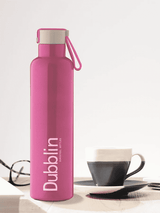 Dubblin Water Bottle Steel Boom1000 Ml Pink For Unisex