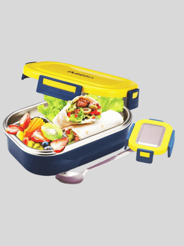 Dubblin Lunch Box Steel Candy 750 Ml Yellow For Unisex