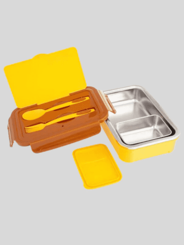 Dubblin Lunch Box Steel Buffet 750 Ml Yellow For Unisex