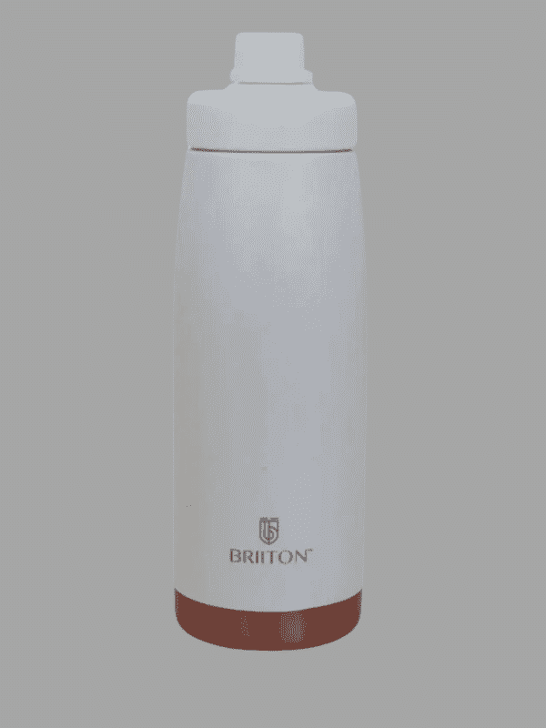Briiton Water Bottle Cosmos Steel 1000 Ml White For Unisex