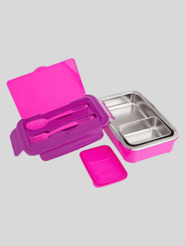 Dubblin Lunch Box Steel Buffet 750 Ml Pink For Unisex