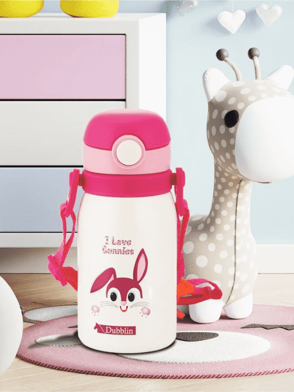 Dubblin Water Bottle Donut Steel 300 Ml Pink For Unisex