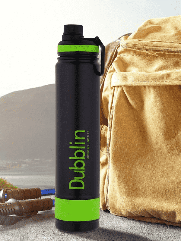 Dubblin Water Bottle Trump Steel 1000 Ml Green For Unisex