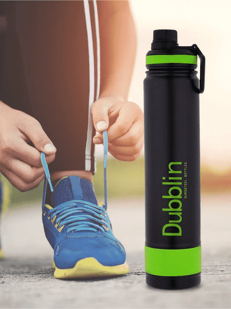 Dubblin Water Bottle Trump Steel 1000 Ml Green For Unisex.