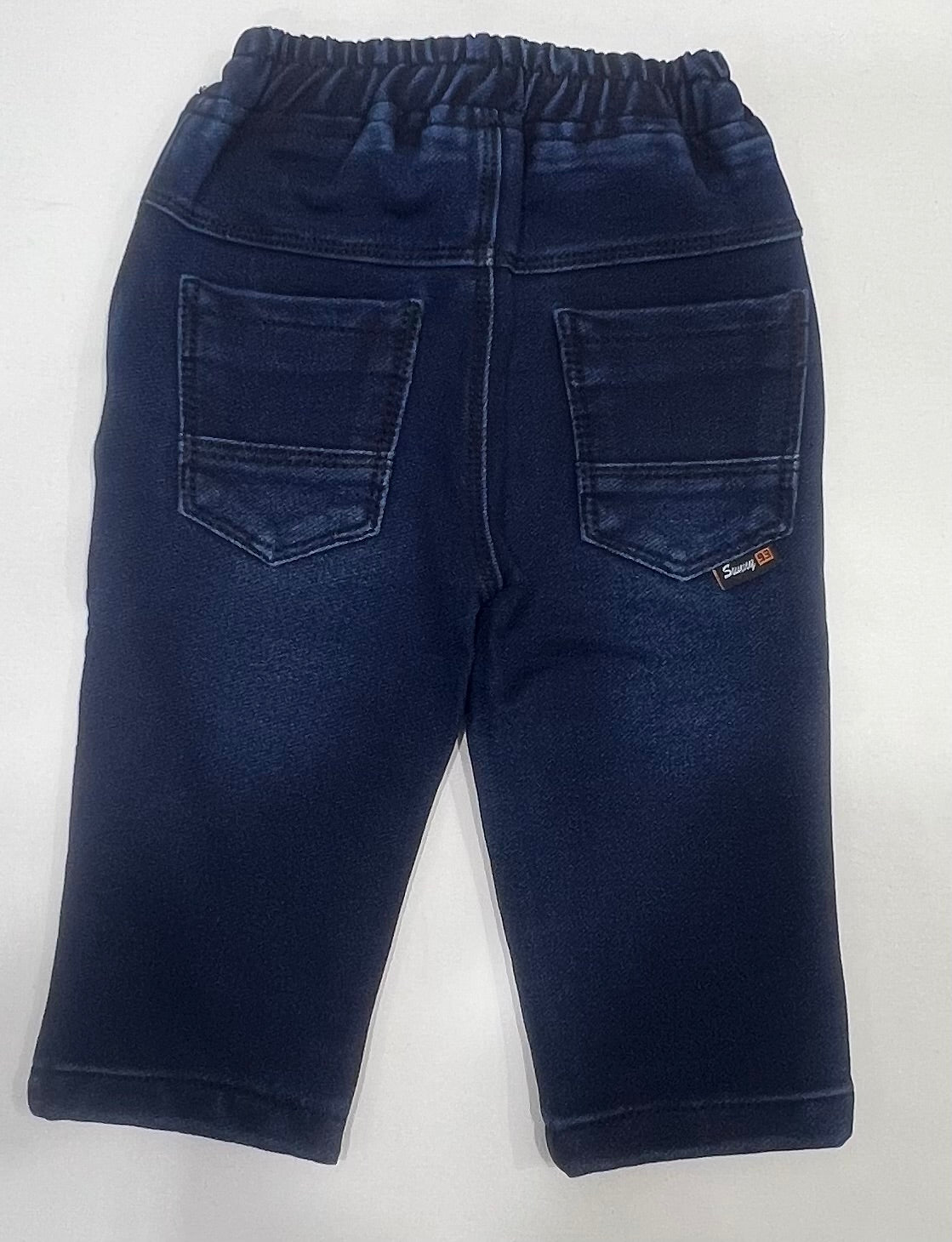 Boys' Navy Blue Cotton Pants – Stretchable Slim Fit Trousers