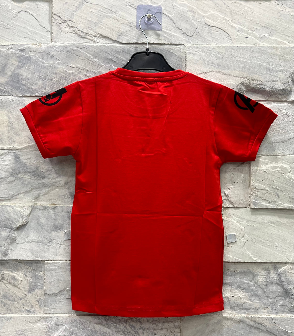 Kids’ Avengers Graphic T-shirt – Red with Captain America Print