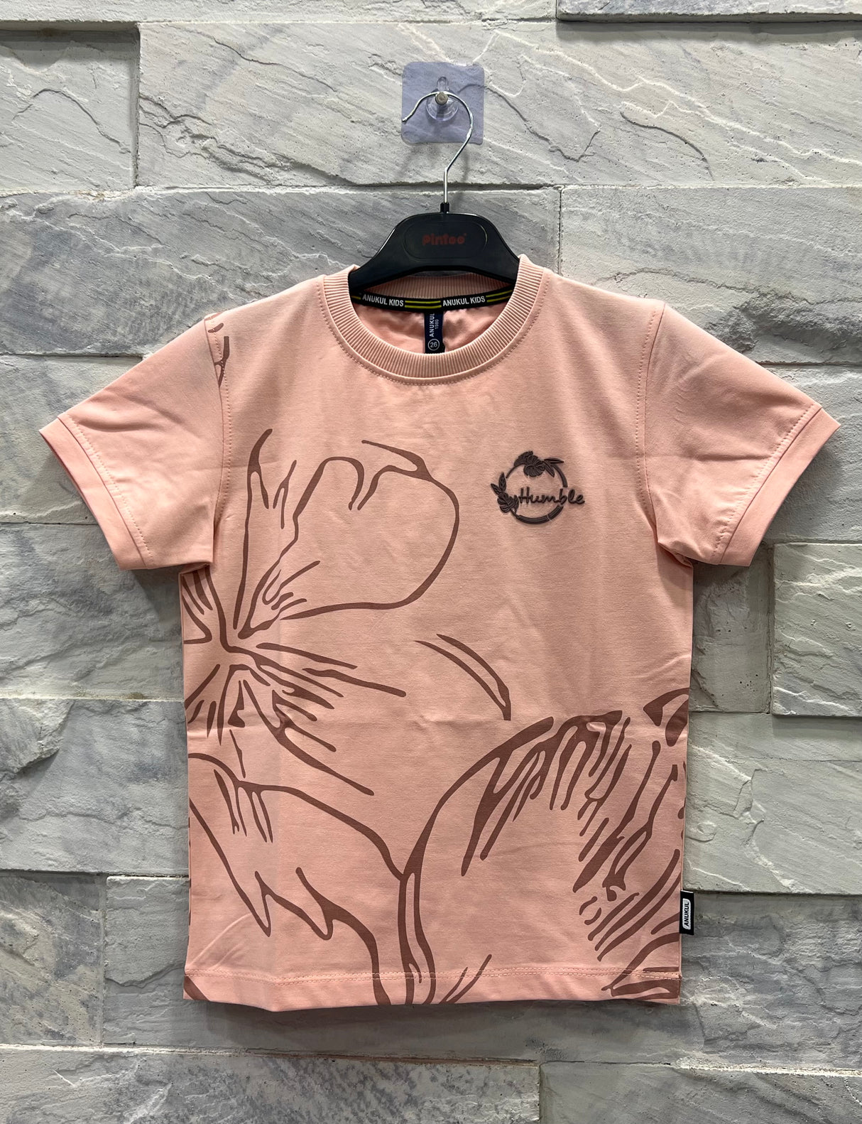 Boys Pink Graphic Cotton T-Shirt – Casual