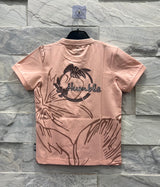 Boys Pink Graphic Cotton T-Shirt – Casual