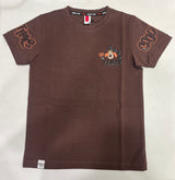 Kids Brown "Good Times" Cartoon Bear printed T-Shirt