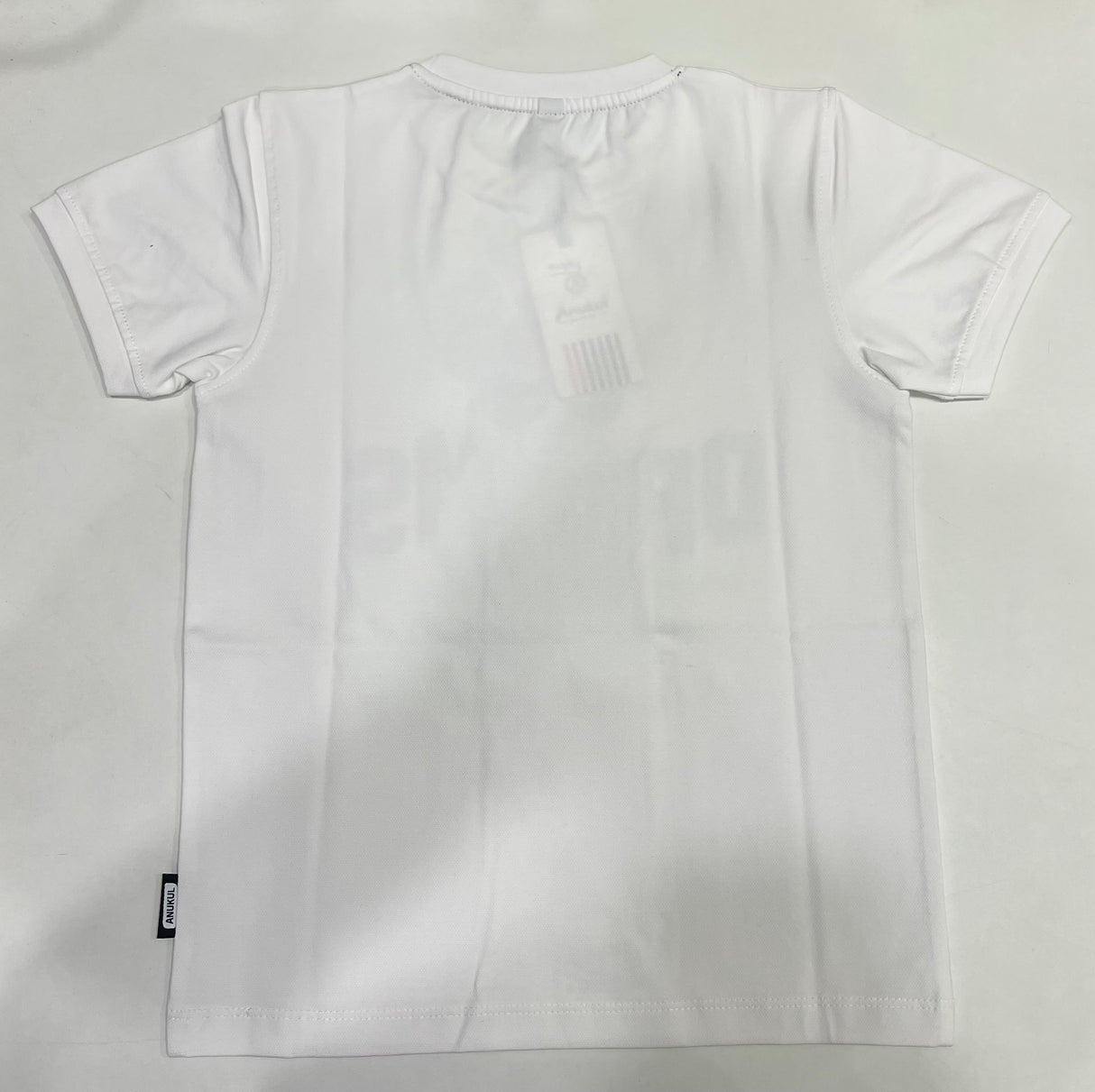 Kids White Cool Bear Graphic T-Shirt