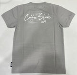 Kids Gray Coffee Shakes Print T-Shirt
