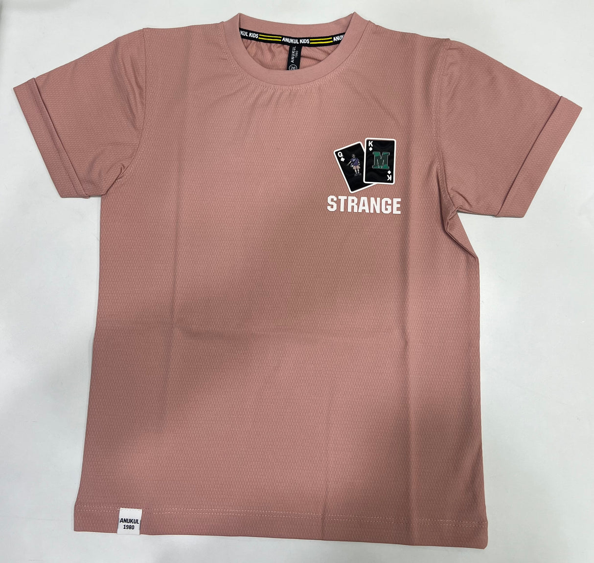 Kids Graphic Poker Cards Peach T-Shirt/regular cotton t-shirt