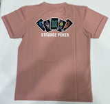 Kids Graphic Poker Cards Peach T-Shirt/regular cotton t-shirt
