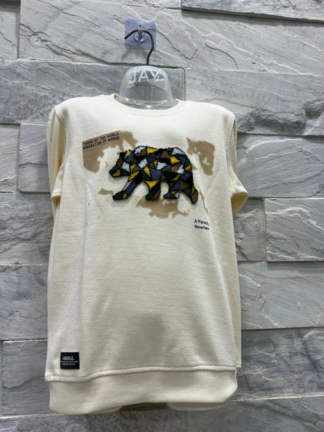 Cream -Sweatshirt 