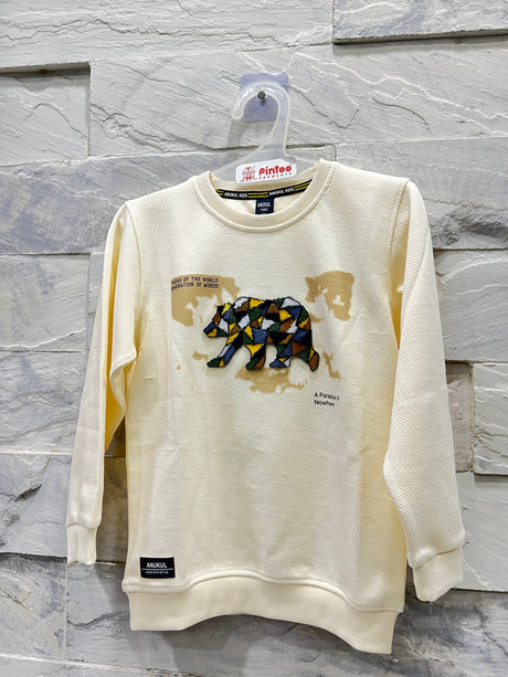 Cream -Sweatshirt 