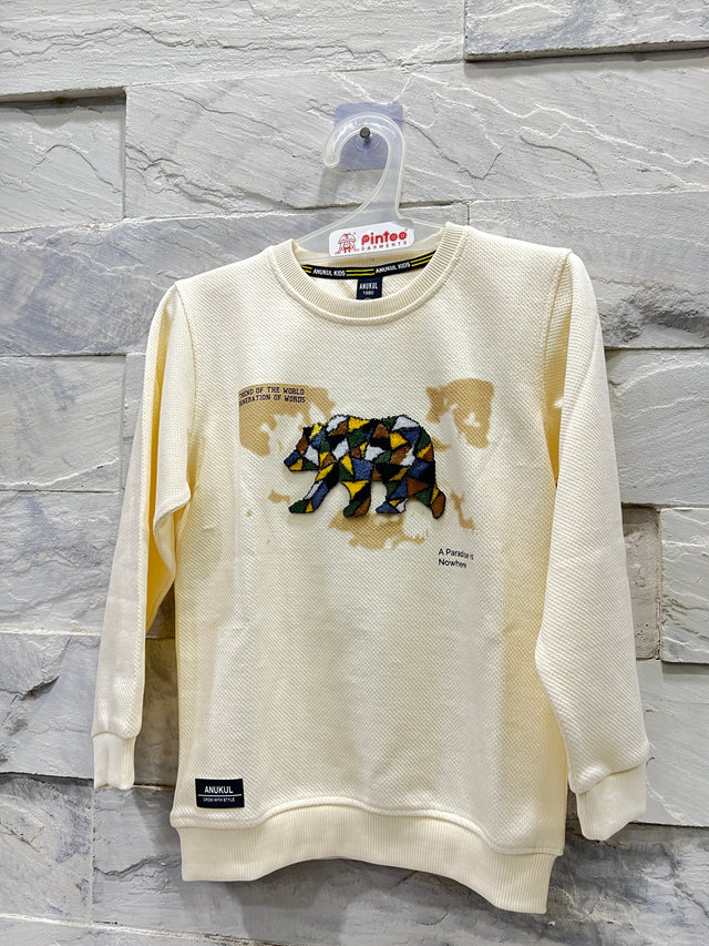 Cream -Sweatshirt 