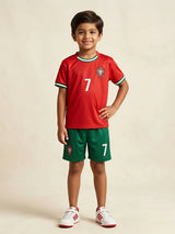Boys Red and Green Football Inspired Sports Coordinate Sets