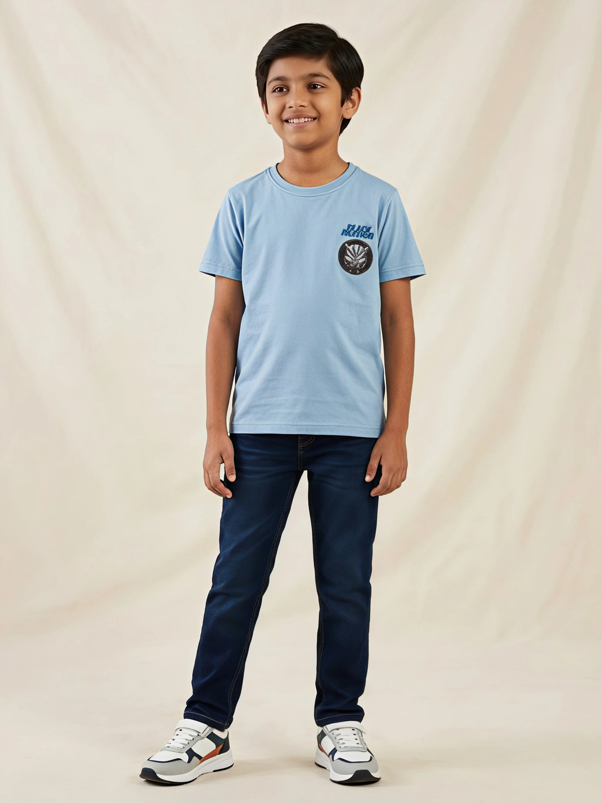 Boys Blue Black Panther Graphic T-Shirt