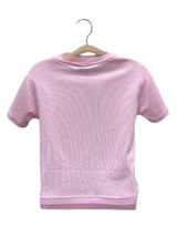 Girls’ Pink Cartoon Print T-Shirt