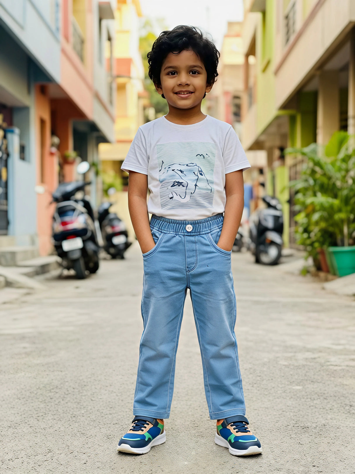 Boys Light Blue Sunny Comfort Fit Jeans