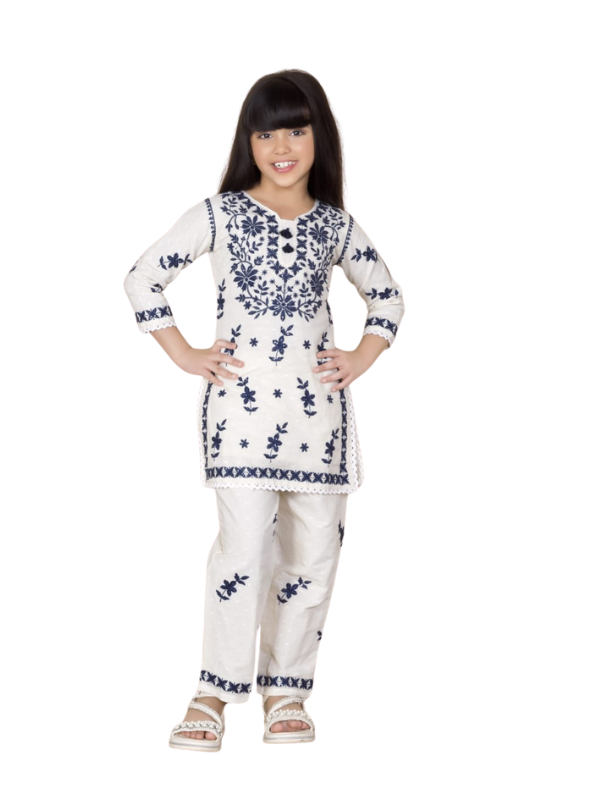 Girls' Pink & Orange Sharara Set