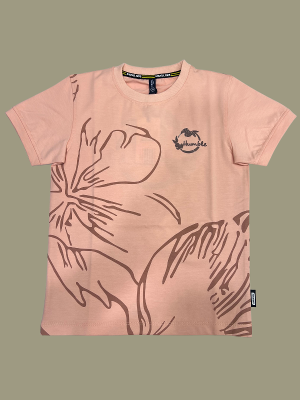Pink Humble Graphic Kids T-Shirt