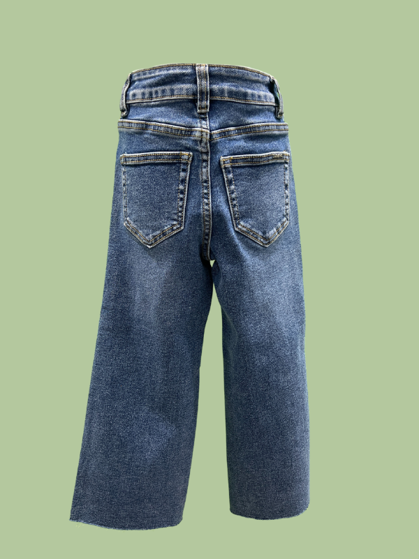 Girls’ Cactus & Flower Patch Wide-Leg Jeans