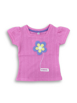 Girls' Brown Boho Floral Crop Top