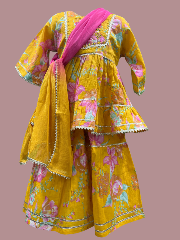 Yellow- Sharara Sets