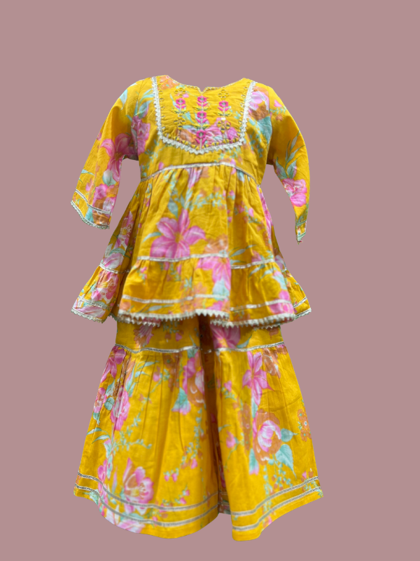 Yellow- Sharara Sets