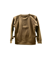 Neon lime green boys' short-sleeve T-shirt with a large, stylized metallic and white "TAZ-MANIA" graphic on the chest.