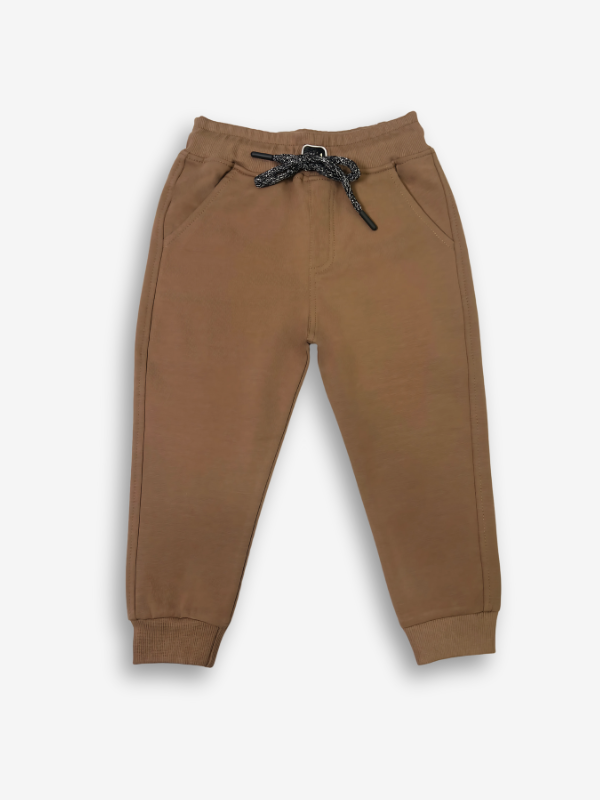 Boys' Brown Casual Track Pants