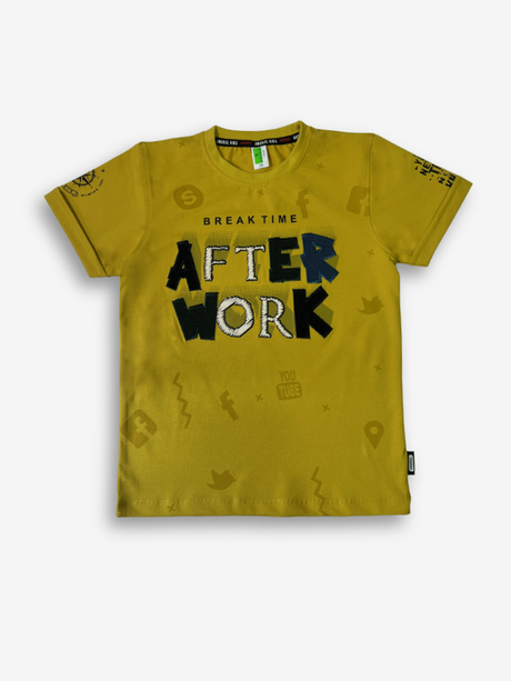 Boys' Mustard Yellow Textured