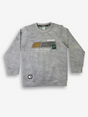 Boys' Light Gray Acid Wash Graphic Sweatshirt