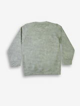 Boys' Light Gray Acid Wash Graphic Sweatshirt