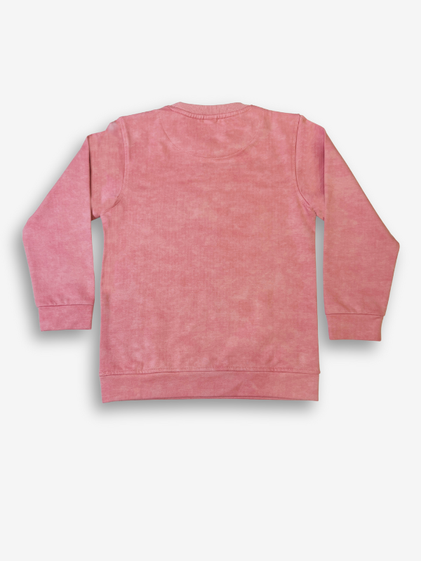 Boys' Dusty Rose Acid Wash Graphic Sweatshirt