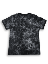 Boys' black and grey washed-texture t-shirt with a solid black side panel and a zipper utility pocket, with the white text "YES!" on the chest.

Export to Sheets