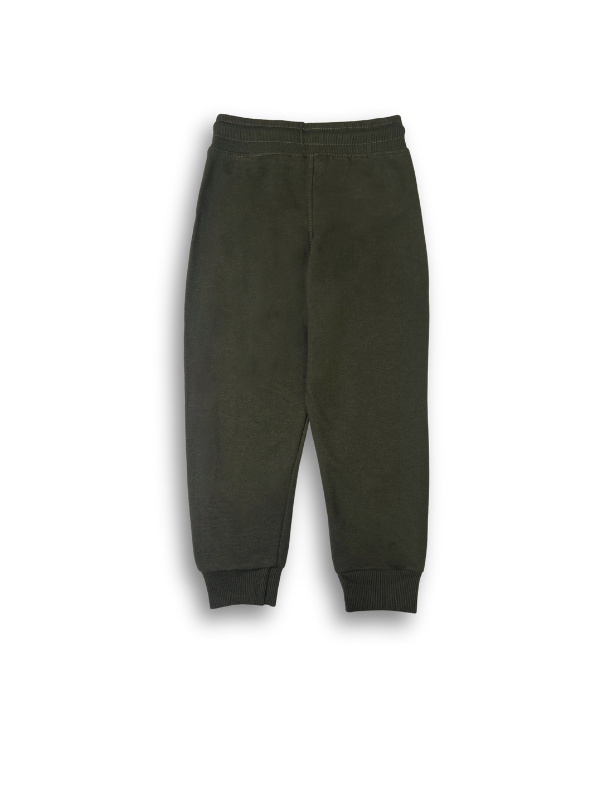 Boys' Olive Green Graphic Jogger Pants
