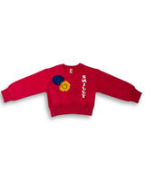 Girls' Red Cropped Sweatshirt 