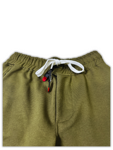 Boys' Olive Green Cargo Jogger Pants