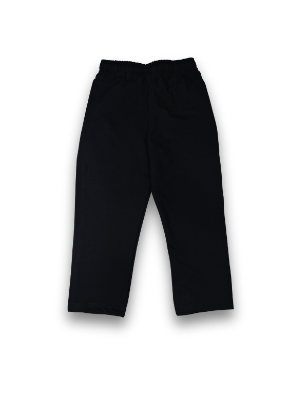 Boys' Black Hip Hop Graphic Jogger Pants