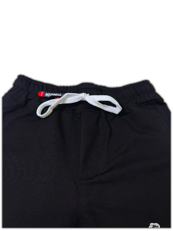 Boys' Black Hip Hop Graphic Jogger Pants