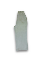 Girls' Pastel Green Wide-Leg Paper Bag Trousers