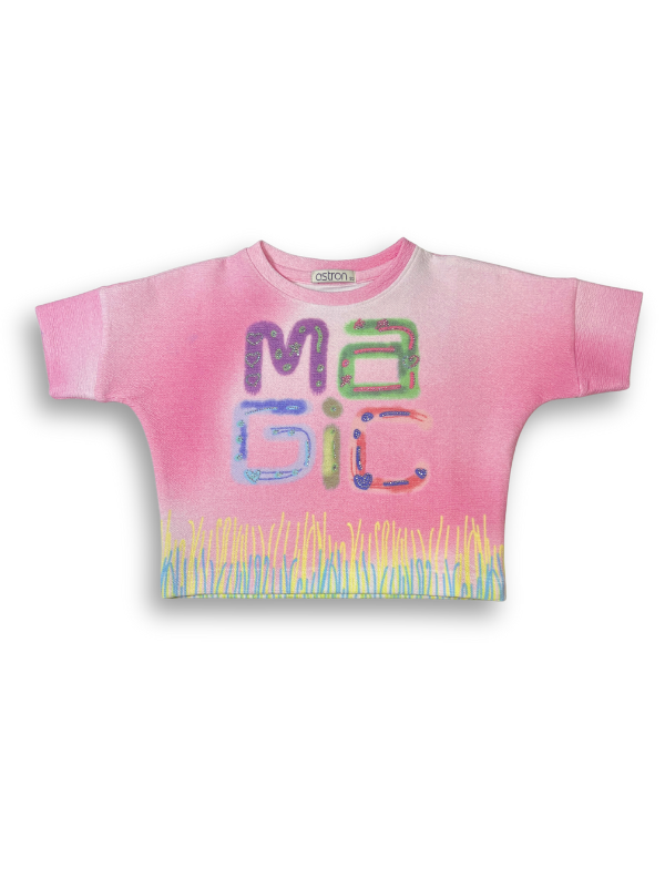 Girls' Pink Ombre Sparkle