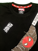 Boys' Black Marvel Spider-Man Sling Bag Graphic T-Shirt.