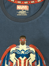 Boys' Navy Blue Marvel Falcon Captain America Graphic T-Shirt