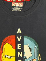 Boys' Navy Blue Marvel Avengers Split-Face T-Shirt