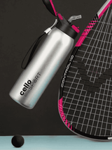 Cello Water Bottle Gym Star Plastic 650 Ml Silver For Unisex