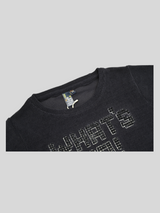Boys Casual  Full Sleeves Printed Round Neck T-Shirt - Navy Blue